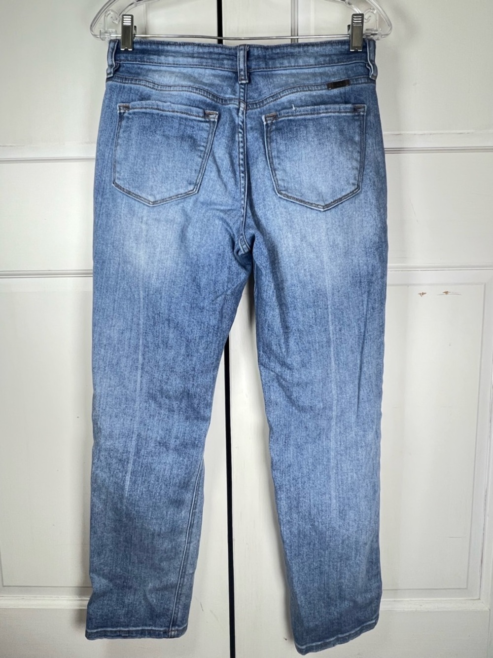 KanCan Light Blue Distressed Women's Straight-Leg Jeans Stretch Sz 5/26 - Picture 2 of 5